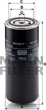 Mann-Filter WDK 962/17 - Топливный фильтр autosila-amz.com