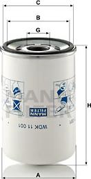 Mann-Filter WDK 11 001 - Топливный фильтр autosila-amz.com