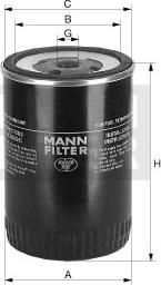 Mann-Filter WK 917/1 - Топливный фильтр autosila-amz.com
