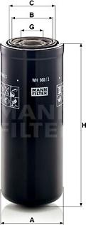 Mann-Filter WH 980/3 - Масляный фильтр autosila-amz.com