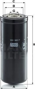 Mann-Filter WH 980/7 - Фильтр, система рабочей гидравлики autosila-amz.com