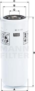 Mann-Filter WH 10 003 - Фильтр, система рабочей гидравлики autosila-amz.com
