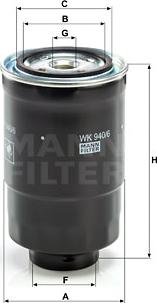 Mann-Filter WK 940/6 x - Топливный фильтр autosila-amz.com