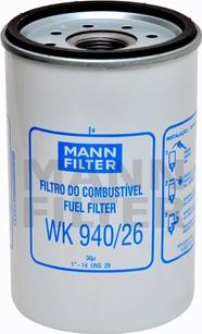 Mann-Filter WK 940/26 - Топливный фильтр autosila-amz.com