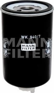 Mann-Filter WK 940/7 - Топливный фильтр autosila-amz.com
