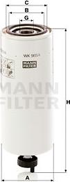 Mann-Filter WK 965/4 x - Топливный фильтр autosila-amz.com