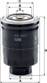Mann-Filter WK 9057 z - Топливный фильтр autosila-amz.com