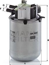 Mann-Filter WK 9080 - Топливный фильтр autosila-amz.com
