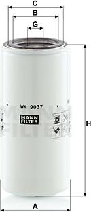 Mann-Filter WK 9037 x - Топливный фильтр autosila-amz.com