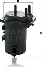 Mann-Filter WK 9028 z - Фильтр топл. autosila-amz.com