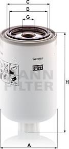 Mann-Filter WK 9165 x - Топливный фильтр autosila-amz.com