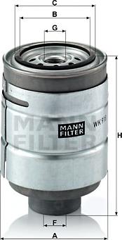 Mann-Filter WK 918 x - Топливный фильтр autosila-amz.com