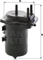 Mann-Filter WK 939/6 - Топливный фильтр autosila-amz.com