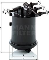 Mann-Filter WK 939/1 - Топливный фильтр autosila-amz.com