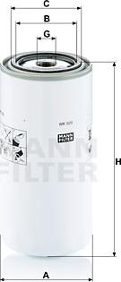 Mann-Filter WK 929 x - Фильтр MANN-FILTER WK 929 X Топливный фильтр autosila-amz.com