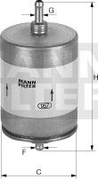 Mann-Filter WK 45/1 - Топливный фильтр autosila-amz.com