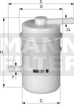 Mann-Filter WK 45 - Топливный фильтр autosila-amz.com