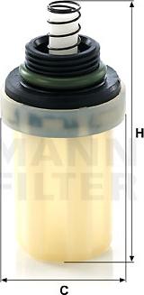 Mann-Filter WK 4001 - Топливный фильтр autosila-amz.com