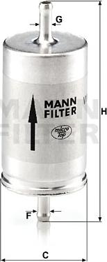 Mann-Filter WK 410 - Топливный фильтр autosila-amz.com