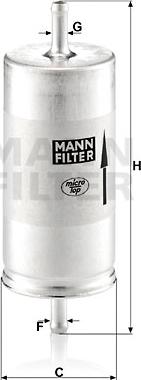 Mann-Filter WK 413 - Топливный фильтр autosila-amz.com