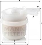 Mann-Filter WK 42/10 - Топливный фильтр autosila-amz.com