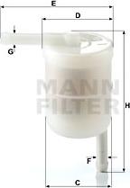 Mann-Filter WK 42/12 - Топливный фильтр autosila-amz.com