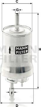 Mann-Filter WK 59 x - Топливный фильтр autosila-amz.com
