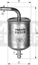 Mann-Filter WK 614/16 - Топливный фильтр autosila-amz.com