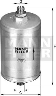 Mann-Filter WK 830/11 - Топливный фильтр autosila-amz.com