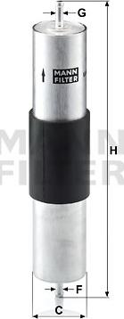 Mann-Filter WK 516/1 - Топливный фильтр autosila-amz.com