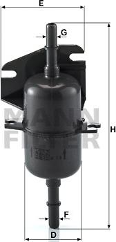 Mann-Filter WK 510 - Топливный фильтр autosila-amz.com