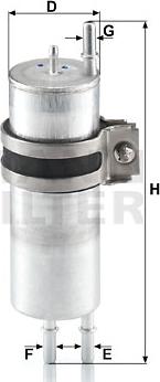 Mann-Filter WK 513/4 - Топливный фильтр autosila-amz.com