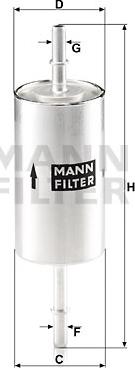 Mann-Filter WK 512/1 - Топливный фильтр autosila-amz.com