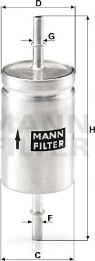 Mann-Filter WK 512 - Топливный фильтр autosila-amz.com