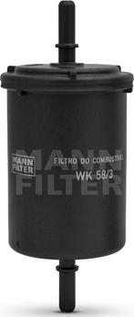 Mann-Filter WK 58/3 - Топливный фильтр autosila-amz.com
