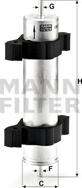 Mann-Filter WK 521/2 - Топливный фильтр autosila-amz.com