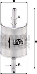 Mann-Filter WK 52/1 - Топливный фильтр autosila-amz.com