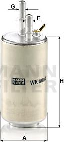 Mann-Filter WK 6004 - Топливный фильтр autosila-amz.com