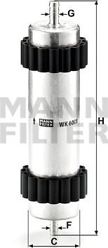Mann-Filter WK 6008 - Топливный фильтр autosila-amz.com