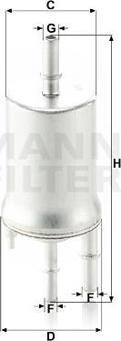 Mann-Filter WK 6015 - Топливный фильтр autosila-amz.com
