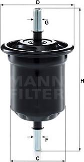 Mann-Filter WK 6013 - Топливный фильтр autosila-amz.com