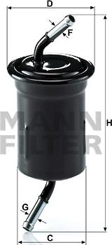 Mann-Filter WK 614/9 - Топливный фильтр autosila-amz.com