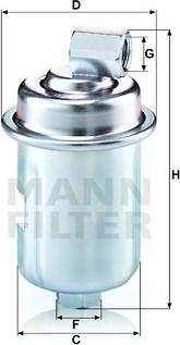 Mann-Filter WK 614/44 - Топливный фильтр autosila-amz.com