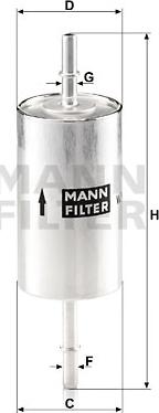Mann-Filter WK 614/46 - Топливный фильтр autosila-amz.com