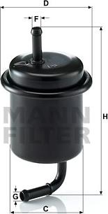 Mann-Filter WK 614/47 - Топливный фильтр autosila-amz.com