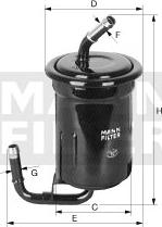 Mann-Filter WK 614/15 - Топливный фильтр autosila-amz.com
