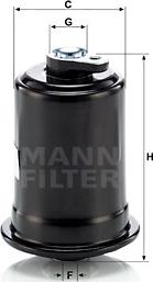 Mann-Filter WK 614/10 - Топливный фильтр autosila-amz.com