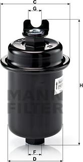 Mann-Filter WK 612/4 - Топливный фильтр autosila-amz.com