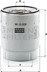 Mann-Filter WK 10 006 z - Топливный фильтр autosila-amz.com