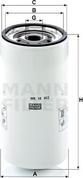 Mann-Filter WK 10 022 - Топливный фильтр autosila-amz.com